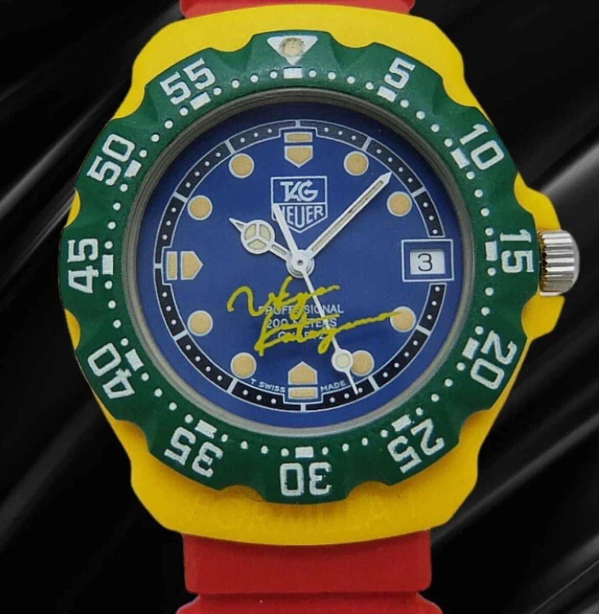 TAG Heuer Formula 1 Ukyo Katayama Signed 382.513/K