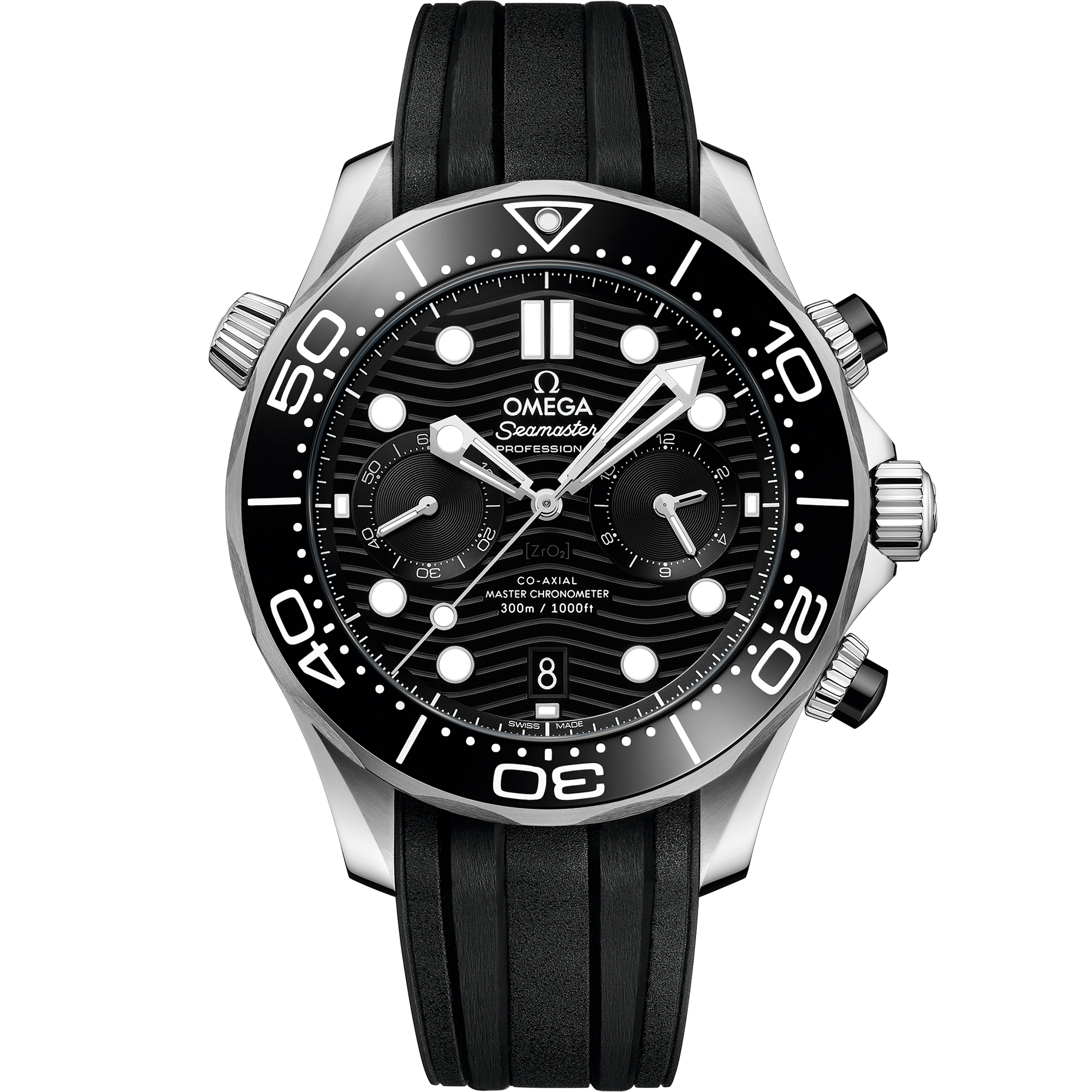 Omega Diver 300M Chronograph 44mm Steel on Rubber 210.32.44.51.01.001