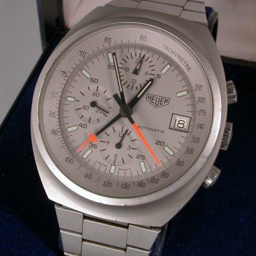 Heuer Chronograph Pewter Coated Case 510.503